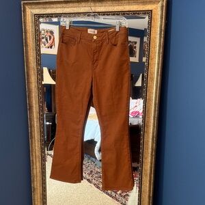 Frame Denim Women's Boot Cut Jeans in Rich Brown